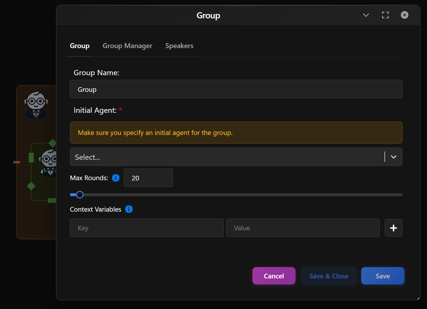 Group Manager - Group Tab preview