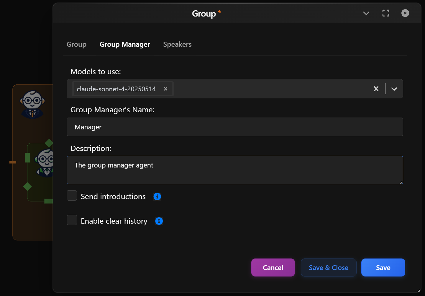 Group Manager - Group Manager Tab preview