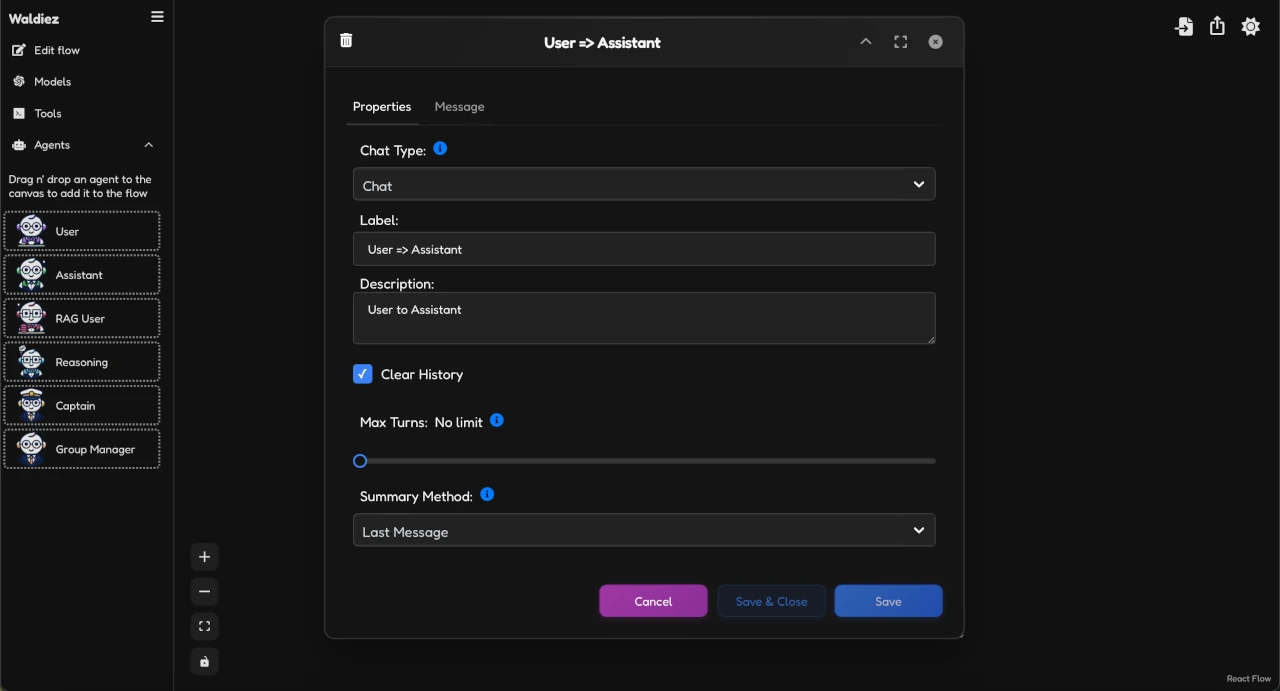 Chat Dark Preview